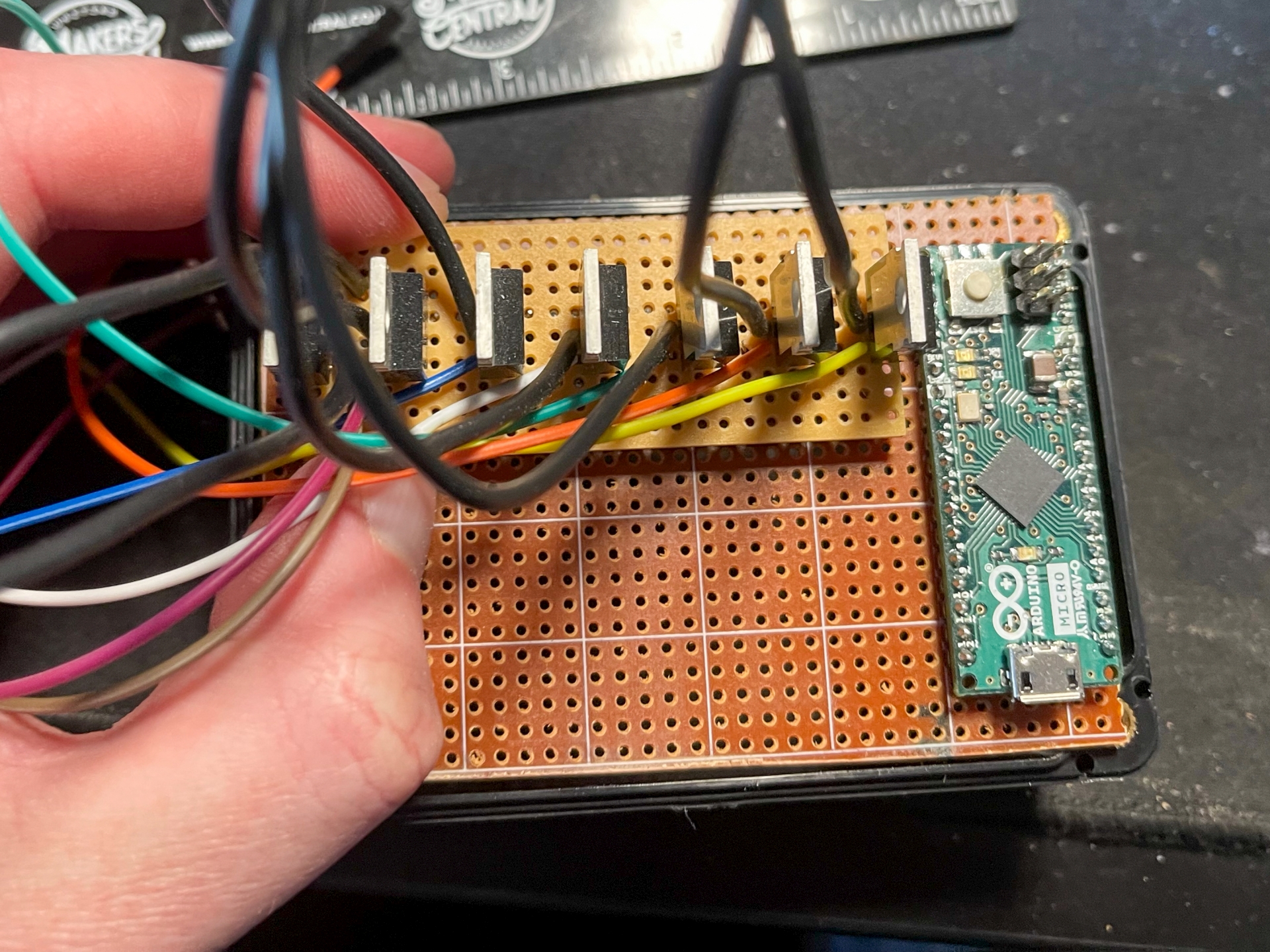 Testing stripboard layout